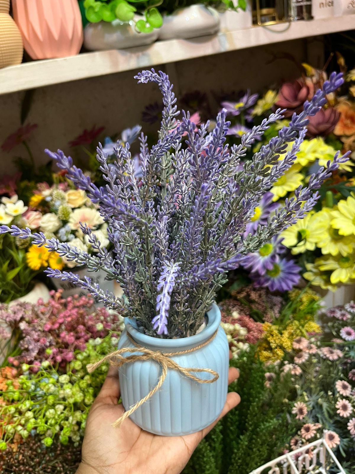 Lavender Flower Pot