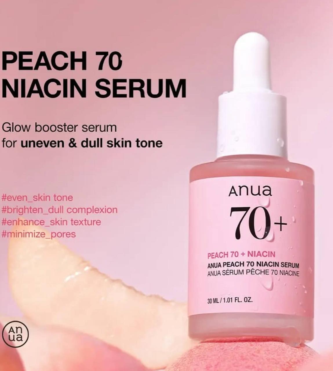 Anua Peach 70% Niacinamide Serum 30ml /1.01FL.0Z.